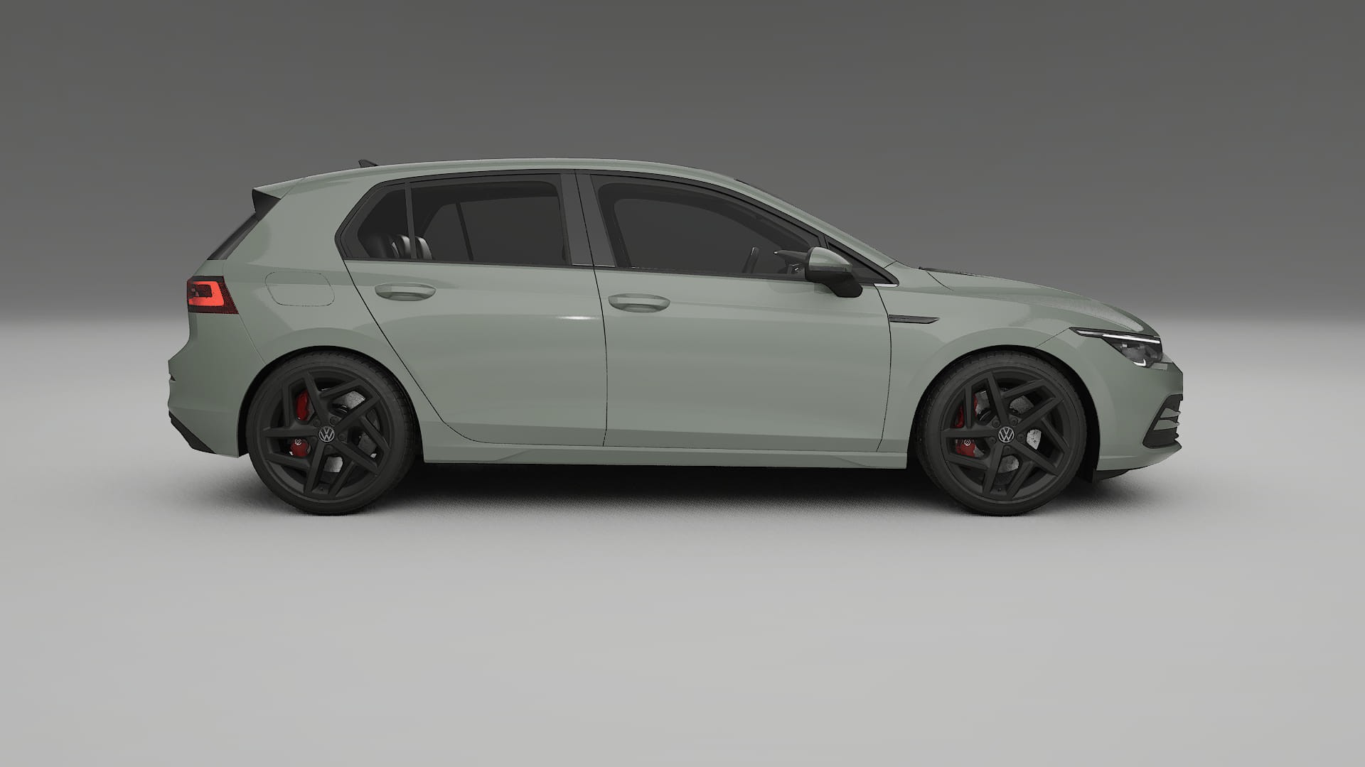 VW Golf Mk8 TPU Lackskyddsfilm | SLATE Färgskiftande PPF – Komplett Förskuret Kit