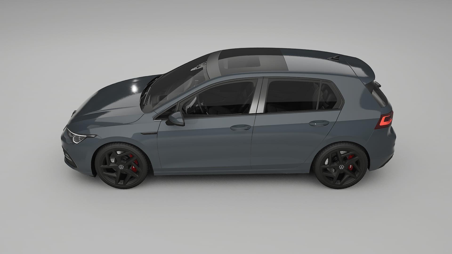 VW Golf Mk8 TPU Lackskyddsfilm | GRANITE Färgskiftande PPF – Komplett Förskuret Kit