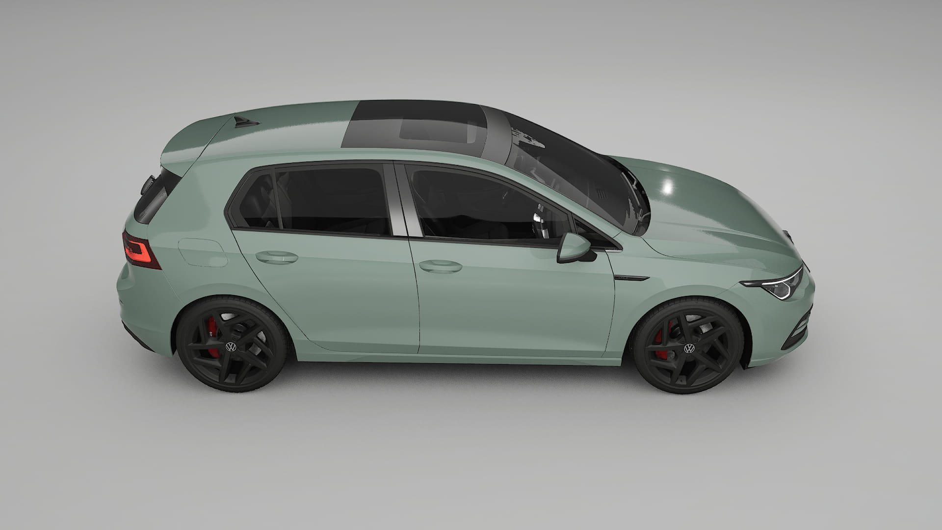 VW Golf Mk8 TPU Lackskyddsfilm | CINDER Färgskiftande PPF – Komplett Förskuret Kit