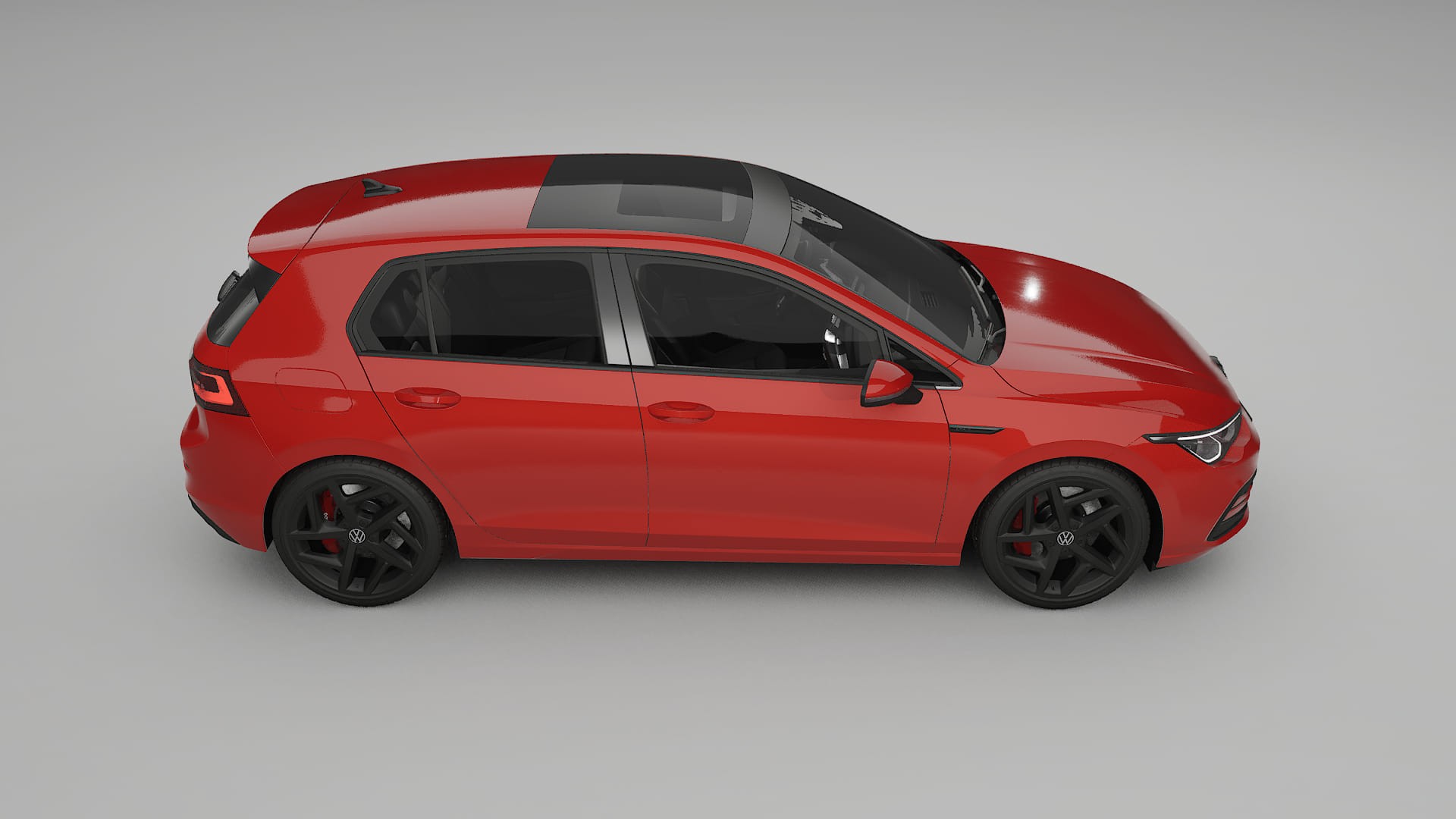 VW Golf Mk8 TPU Lackskyddsfilm | BLAZE Färgskiftande PPF – Komplett Förskuret Kit