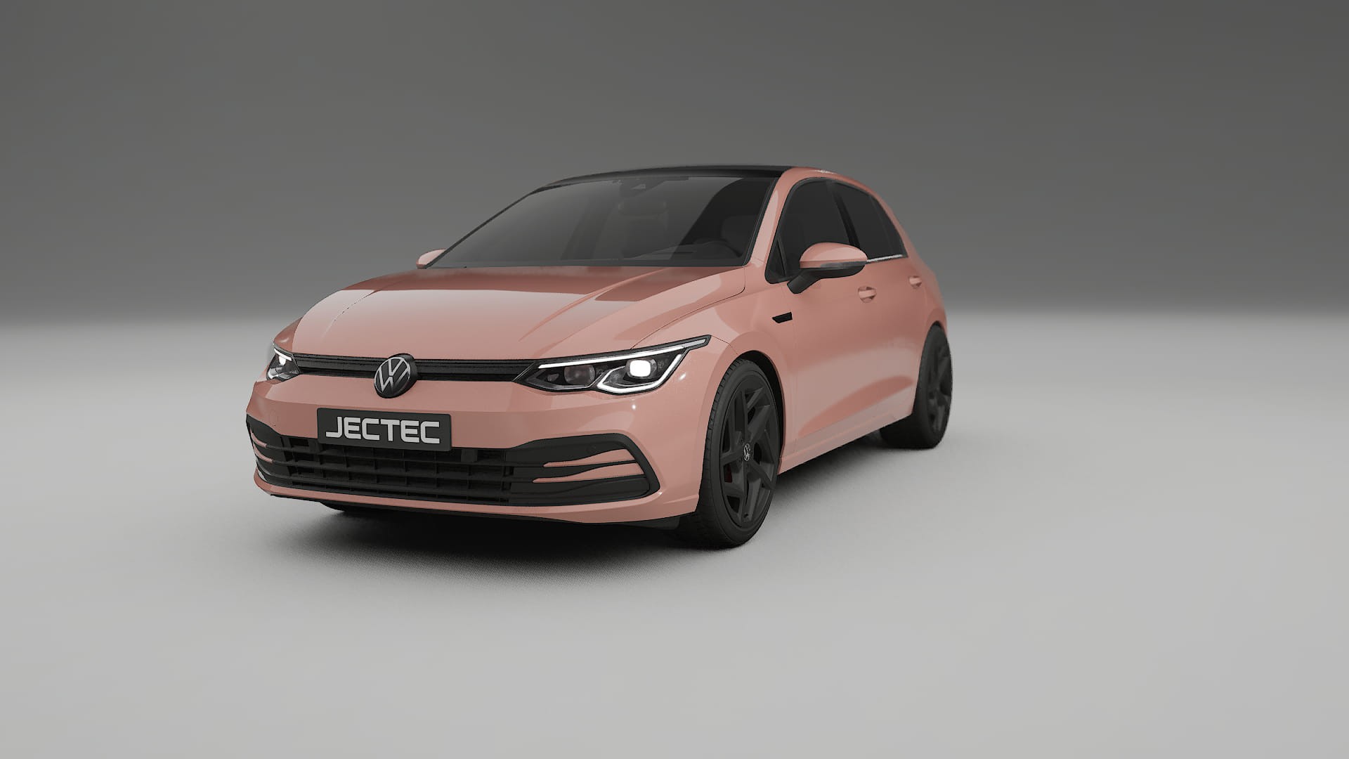 VW Golf Mk8 TPU Lackskyddsfilm | BLUSH Färgskiftande PPF – Komplett Förskuret Kit