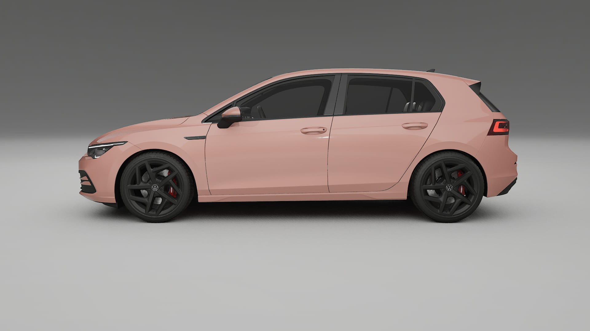 VW Golf Mk8 TPU Lackskyddsfilm | BLUSH Färgskiftande PPF – Komplett Förskuret Kit