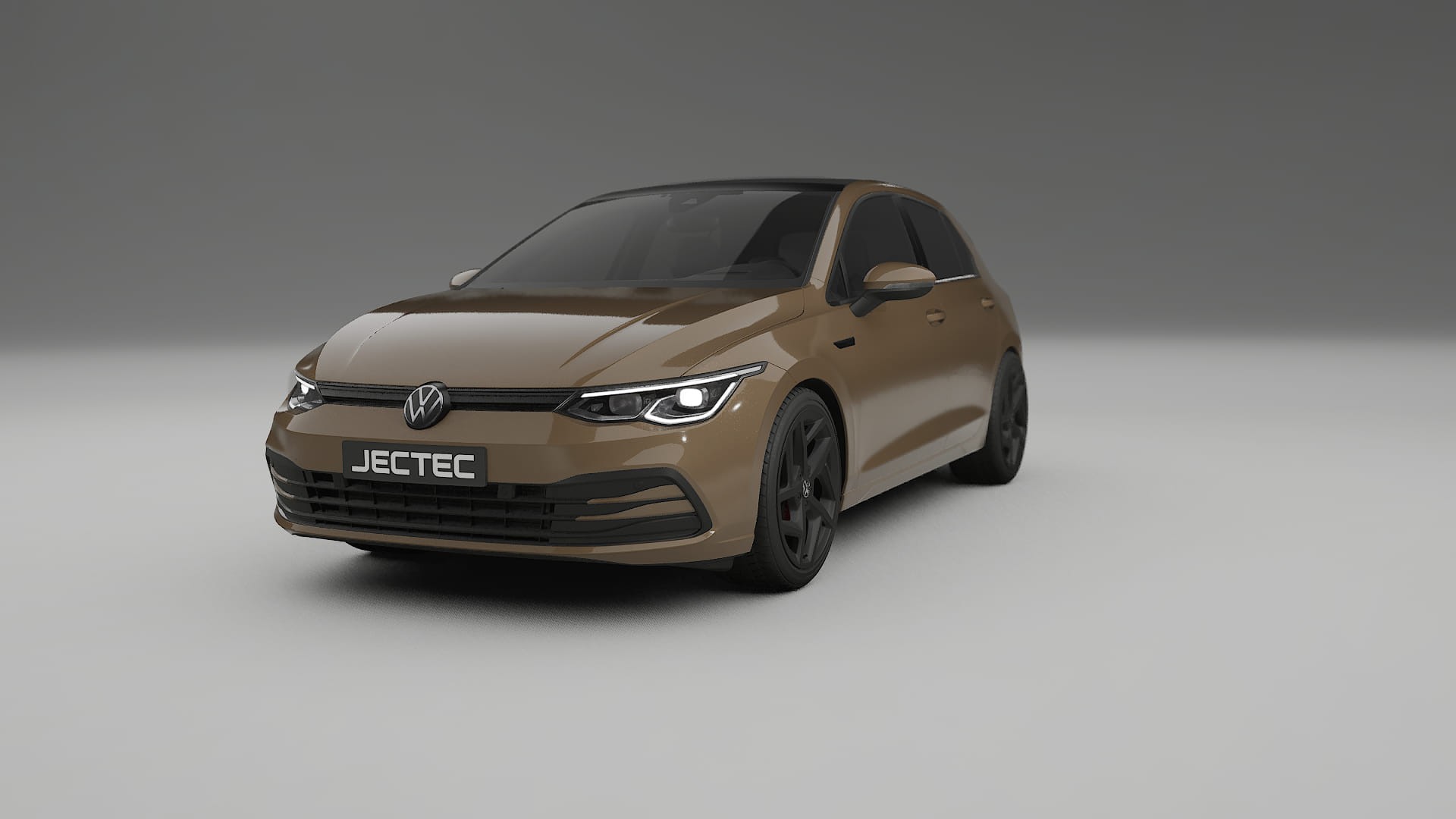 VW Golf Mk8 TPU Lackskyddsfilm | SAHARA Färgskiftande PPF – Komplett Förskuret Kit