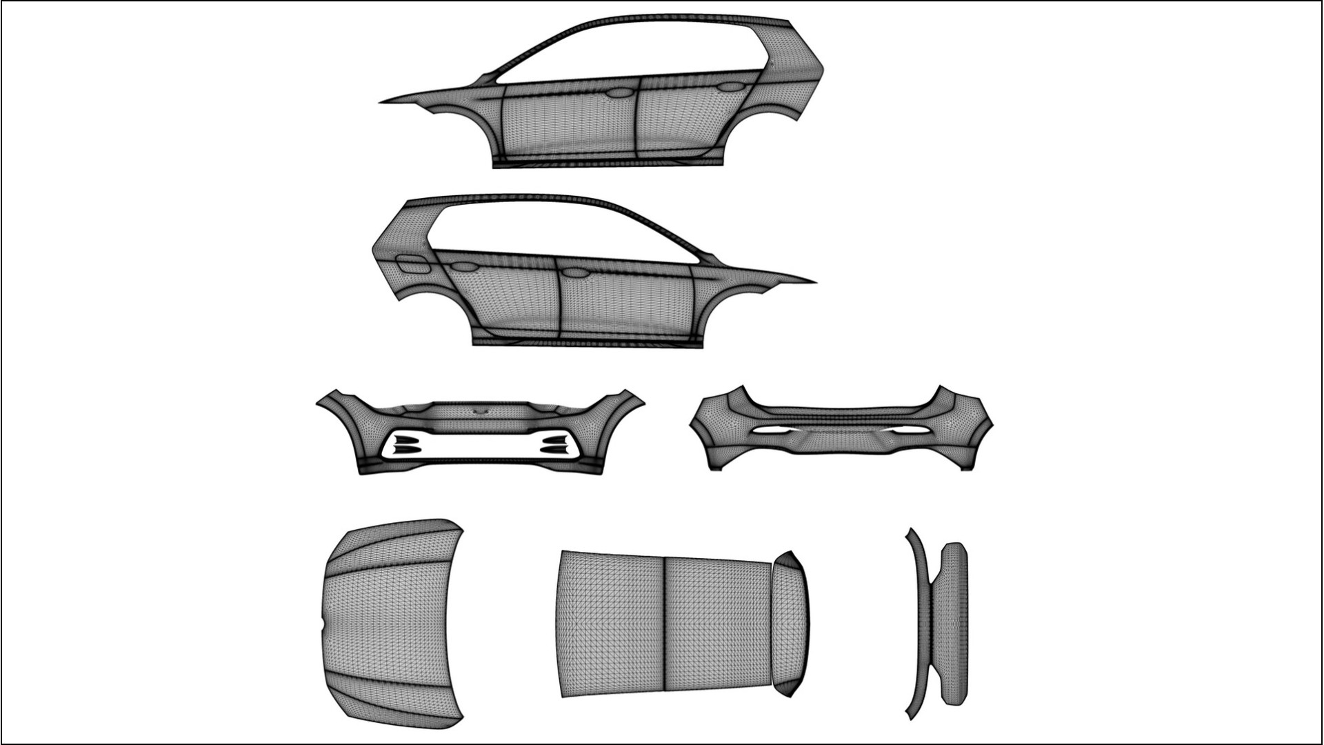 VW Golf Mk8 TPU Lackskyddsfilm | SAND Färgskiftande PPF – Komplett Förskuret Kit