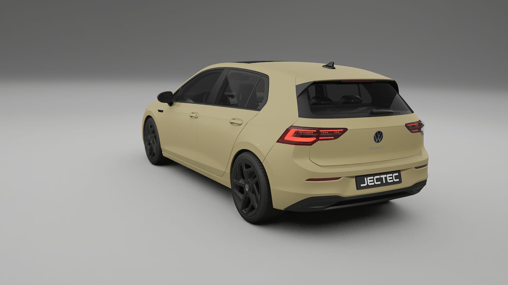 VW Golf Mk8 TPU Lackskyddsfilm | SAND Färgskiftande PPF – Komplett Förskuret Kit