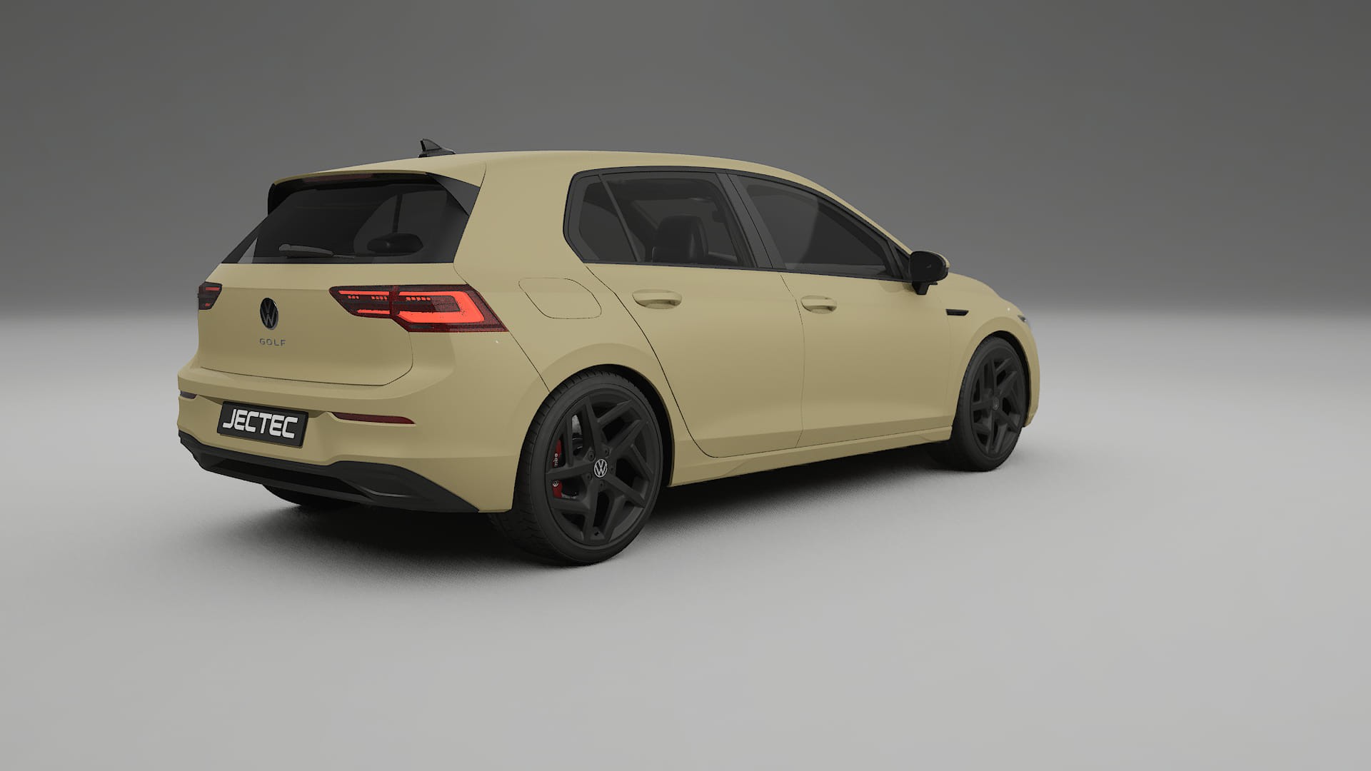 VW Golf Mk8 TPU Lackskyddsfilm | SAND Färgskiftande PPF – Komplett Förskuret Kit