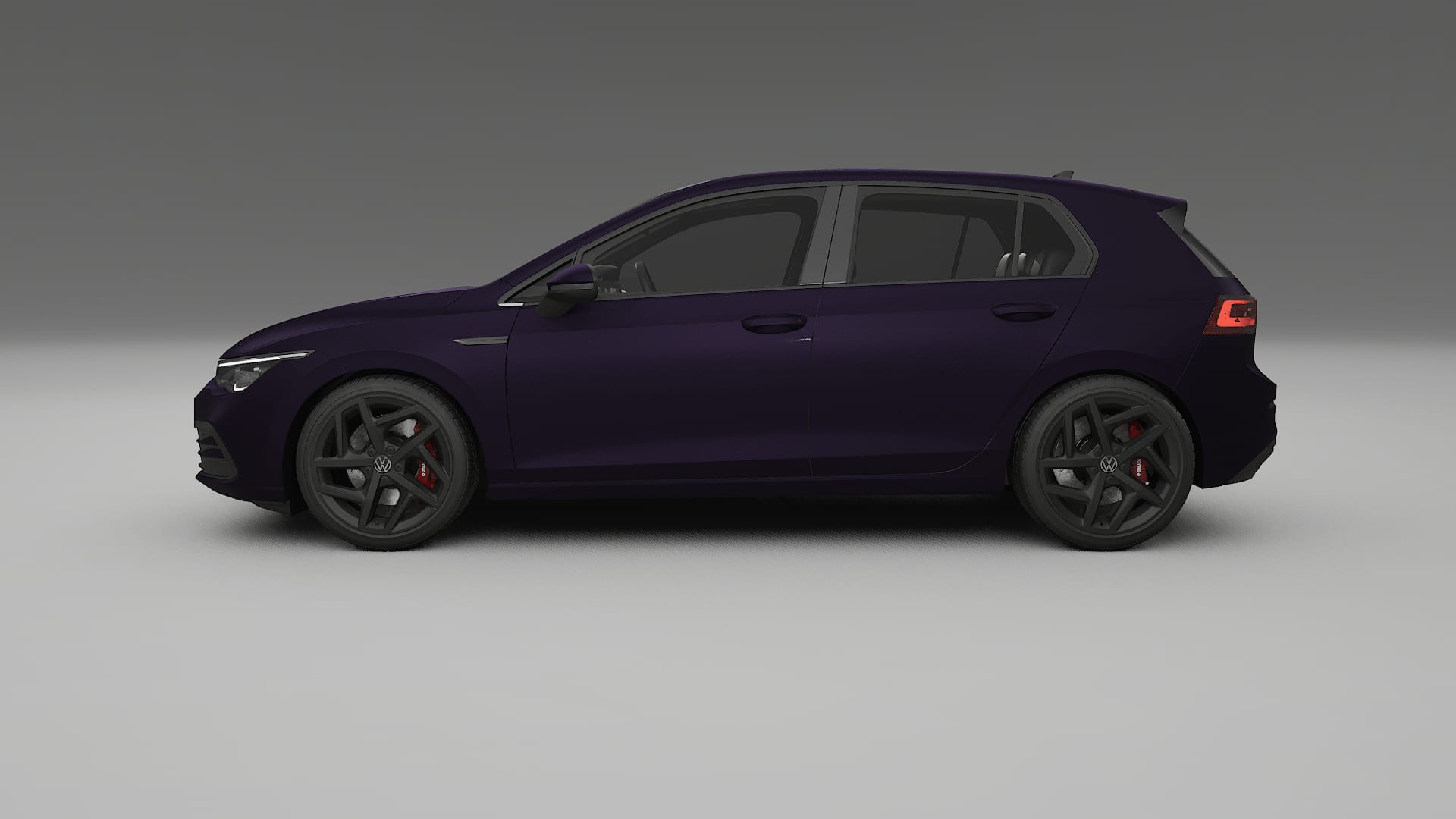 VW Golf Mk8 TPU Lackskyddsfilm | VIOLET Färgskiftande PPF – Komplett Förskuret Kit