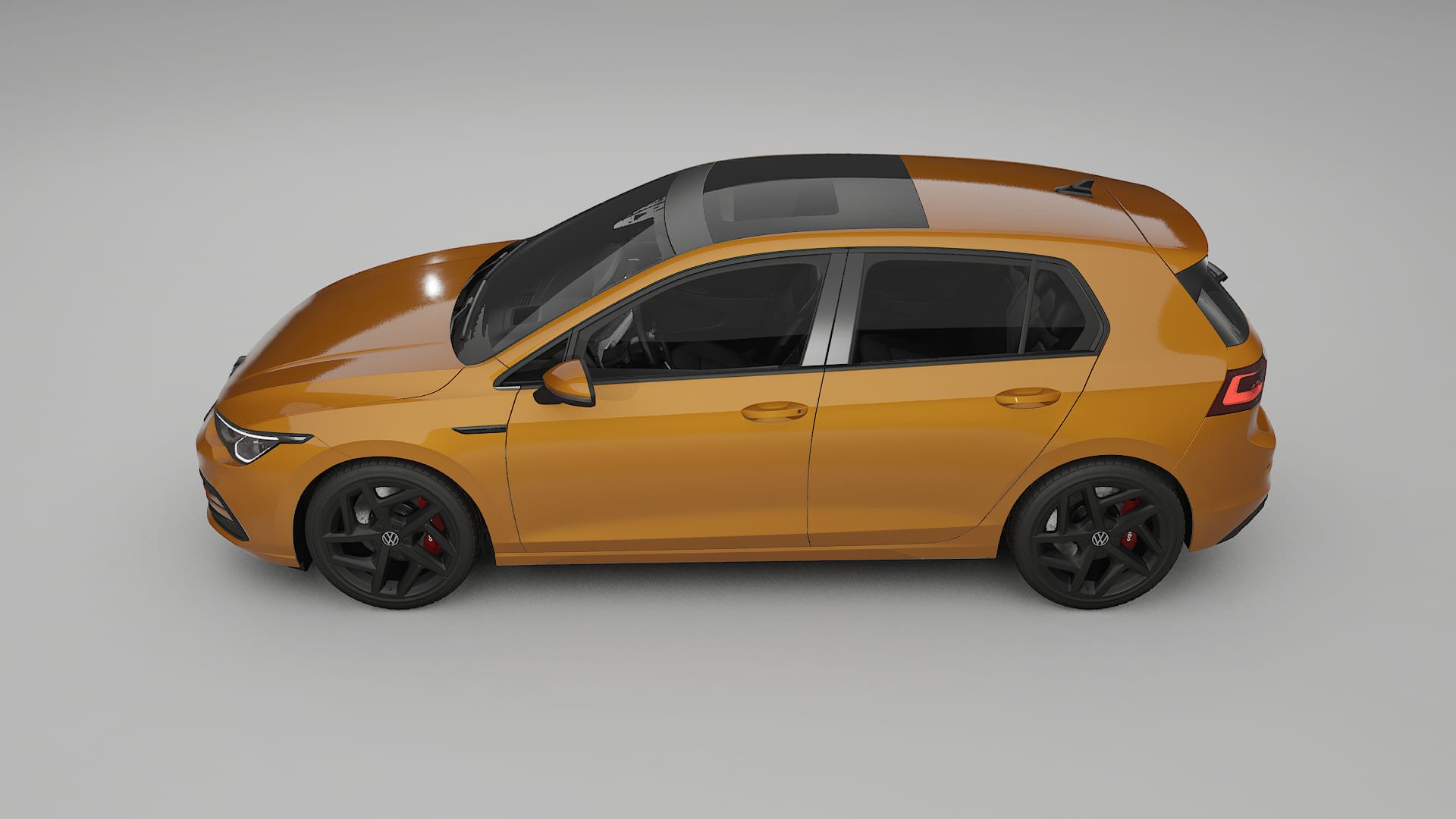 VW Golf Mk8 TPU Lackskyddsfilm | DAISY Färgskiftande PPF – Komplett Förskuret Kit