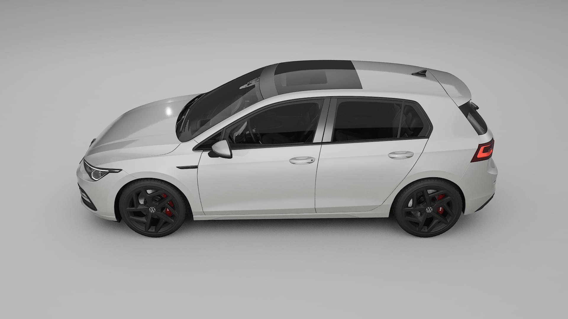 VW Golf Mk8 TPU Lackskyddsfilm | PEARL Färgskiftande PPF – Komplett Förskuret Kit