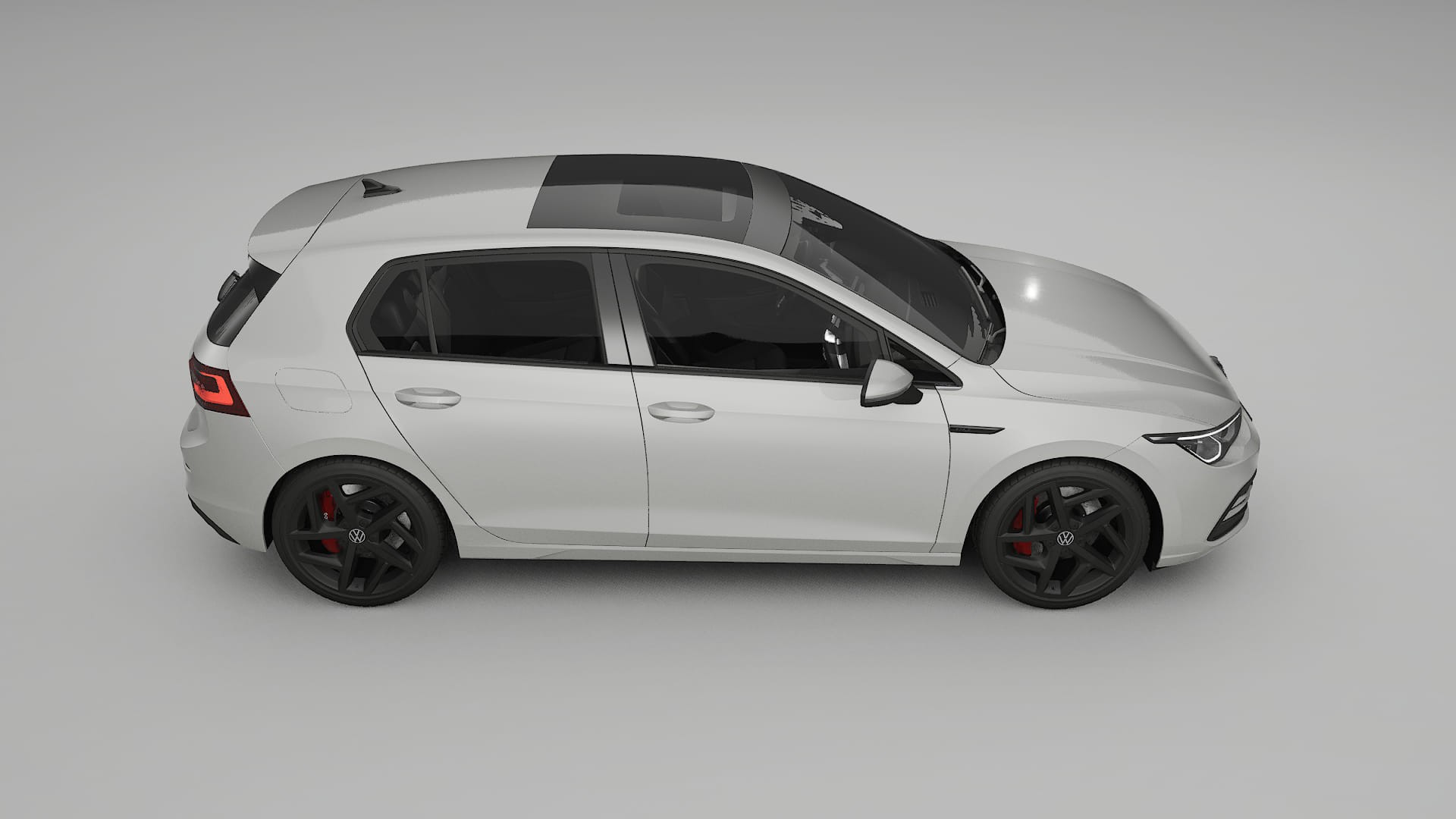 VW Golf Mk8 TPU Lackskyddsfilm | PEARL Färgskiftande PPF – Komplett Förskuret Kit