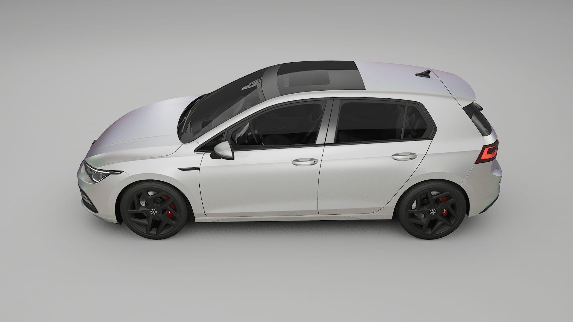 VW Golf Mk8 TPU Lackskyddsfilm | NEBULA Färgskiftande PPF – Komplett Förskuret Kit