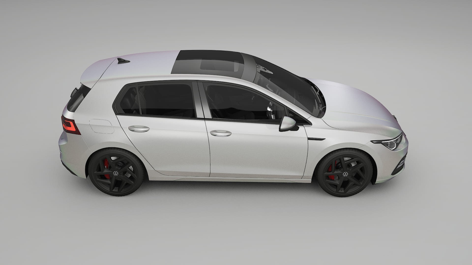 VW Golf Mk8 TPU Lackskyddsfilm | NEBULA Färgskiftande PPF – Komplett Förskuret Kit