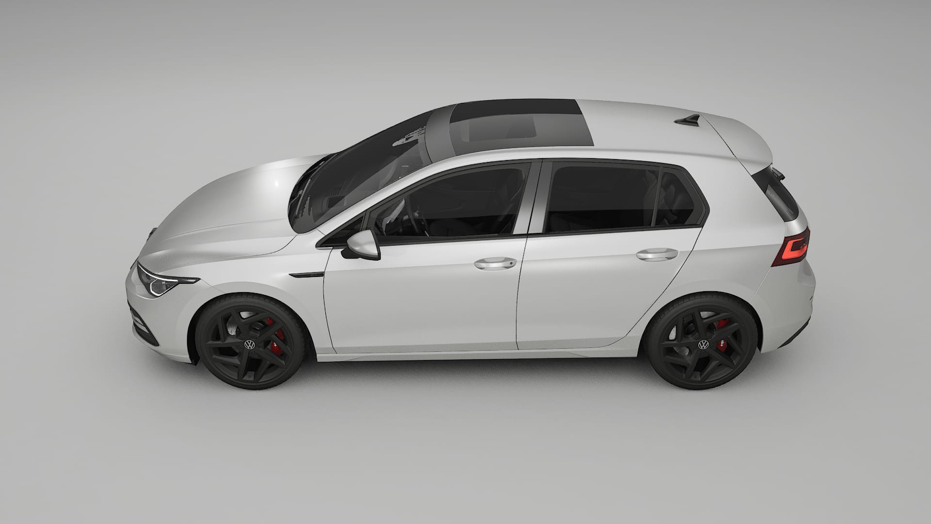 VW Golf Mk8 TPU Lackskyddsfilm | OPAL Färgskiftande PPF – Komplett Förskuret Kit