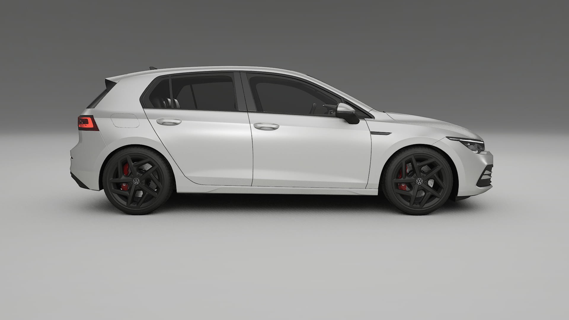 VW Golf Mk8 TPU Lackskyddsfilm | OPAL Färgskiftande PPF – Komplett Förskuret Kit