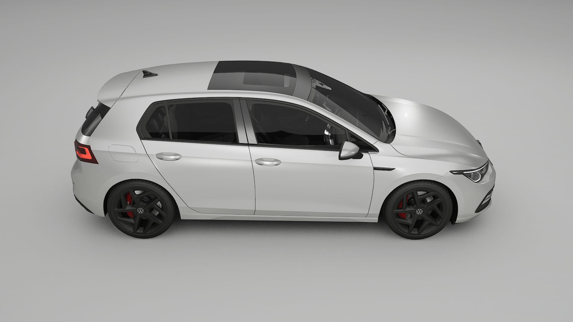 VW Golf Mk8 TPU Lackskyddsfilm | OPAL Färgskiftande PPF – Komplett Förskuret Kit