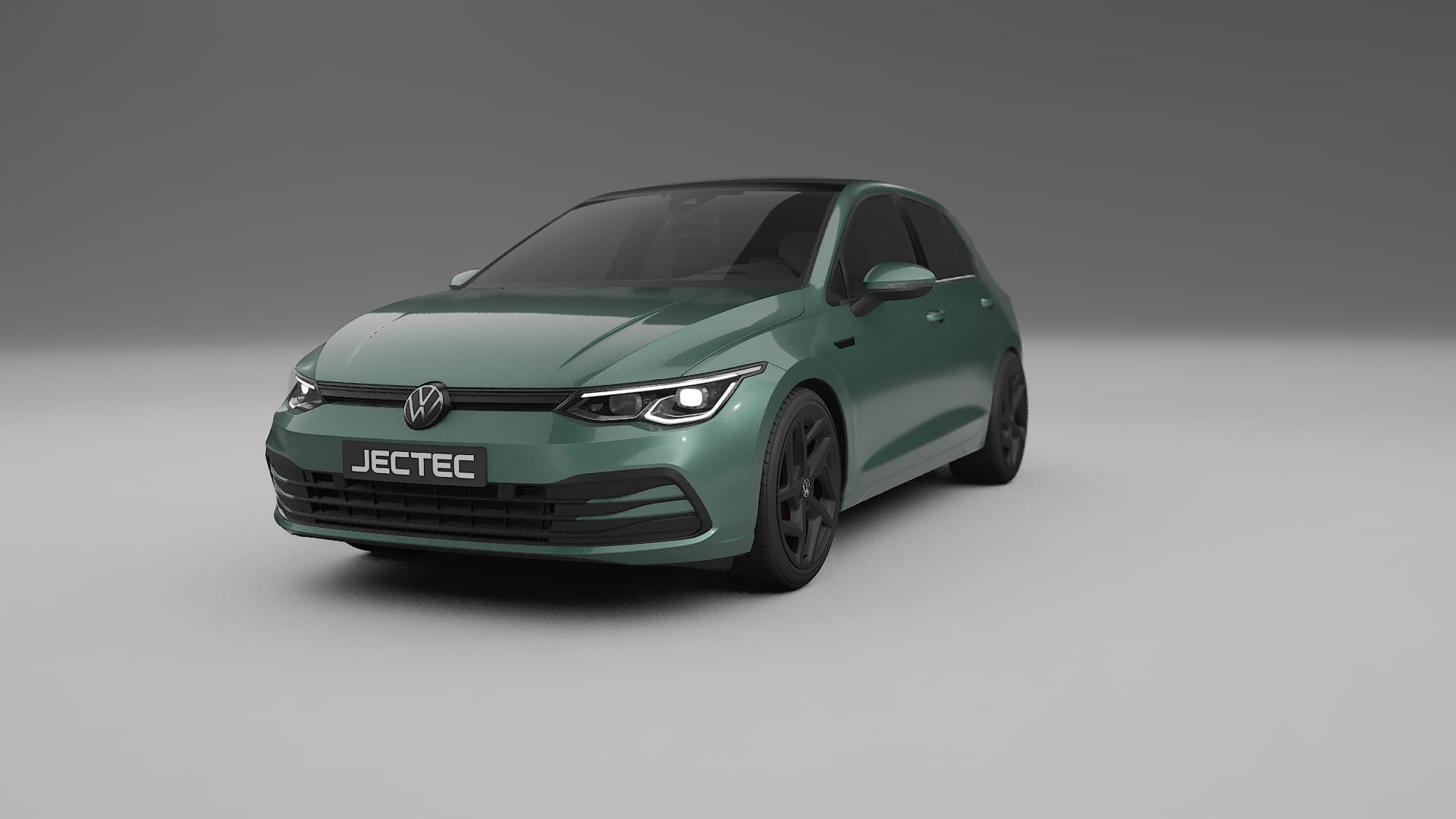 VW Golf Mk8 TPU Lackskyddsfilm | EVERGREEN Färgskiftande PPF – Komplett Förskuret Kit