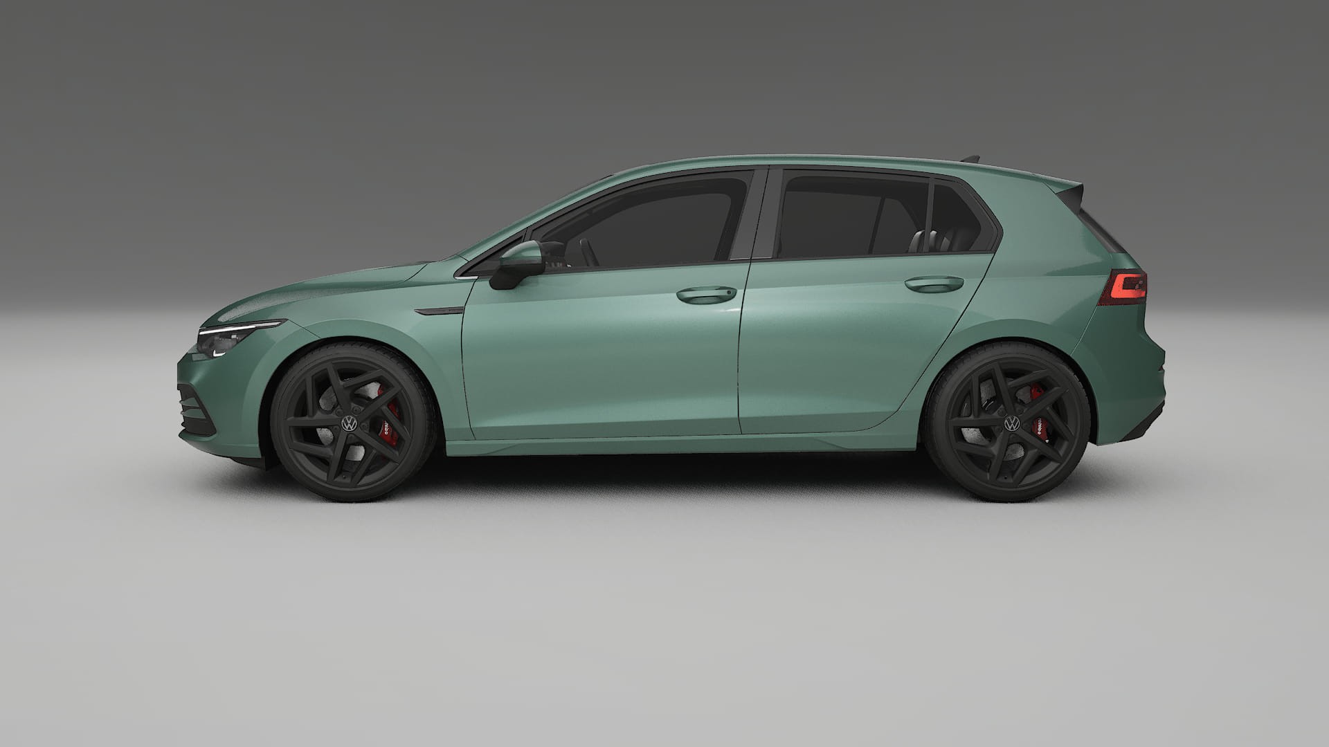 VW Golf Mk8 TPU Lackskyddsfilm | EVERGREEN Färgskiftande PPF – Komplett Förskuret Kit
