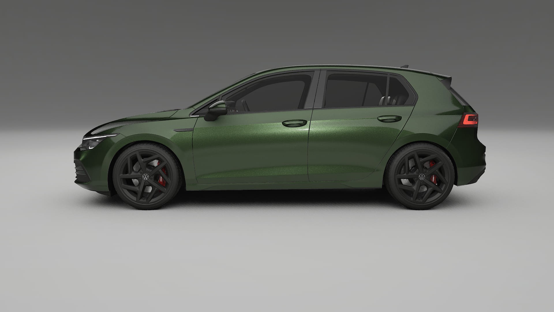 VW Golf Mk8 TPU Lackskyddsfilm | LAGOON Färgskiftande PPF – Komplett Förskuret Kit