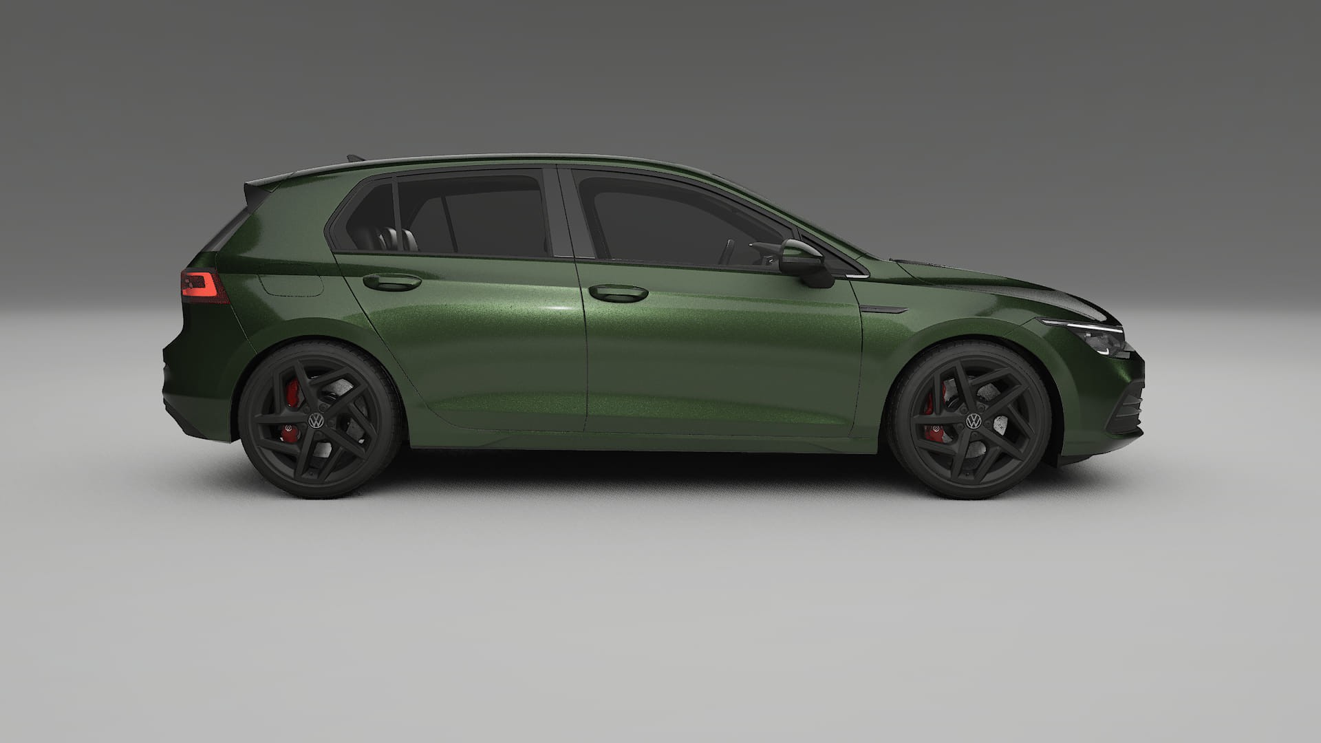 VW Golf Mk8 TPU Lackskyddsfilm | LAGOON Färgskiftande PPF – Komplett Förskuret Kit