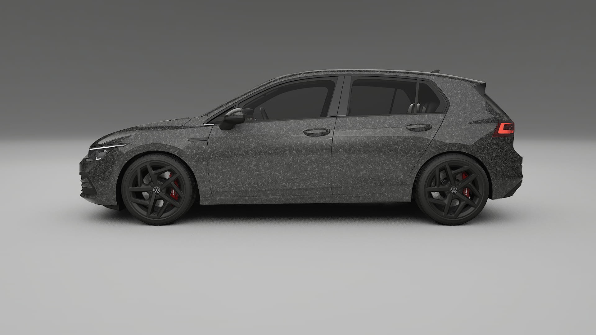 VW Golf Mk8 TPU Lackskyddsfilm | FORGED S Färgskiftande PPF – Komplett Förskuret Kit