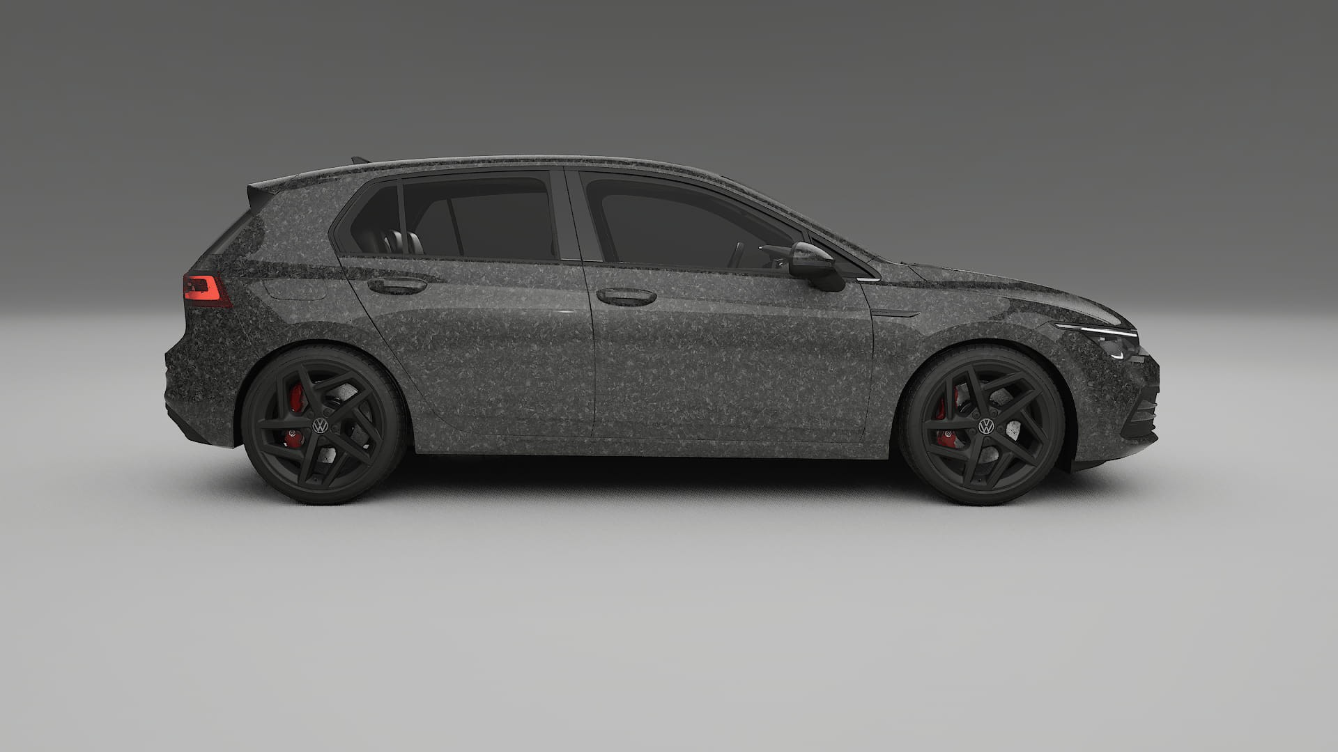 VW Golf Mk8 TPU Lackskyddsfilm | FORGED S Färgskiftande PPF – Komplett Förskuret Kit