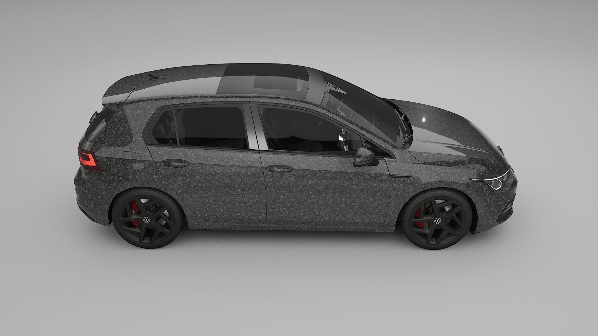 VW Golf Mk8 TPU Lackskyddsfilm | FORGED S Färgskiftande PPF – Komplett Förskuret Kit