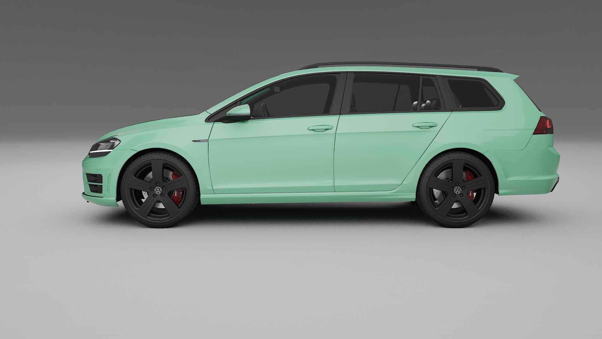 VW Golf Variant Mk7 TPU Lackskyddsfilm | DUSTY Färgskiftande PPF – Komplett Förskuret Kit