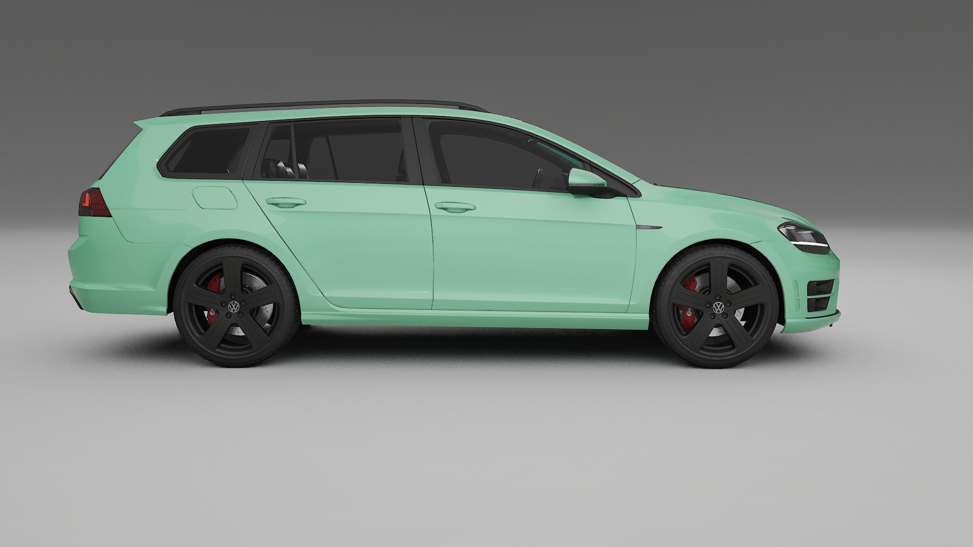 VW Golf Variant Mk7 TPU Lackskyddsfilm | DUSTY Färgskiftande PPF – Komplett Förskuret Kit