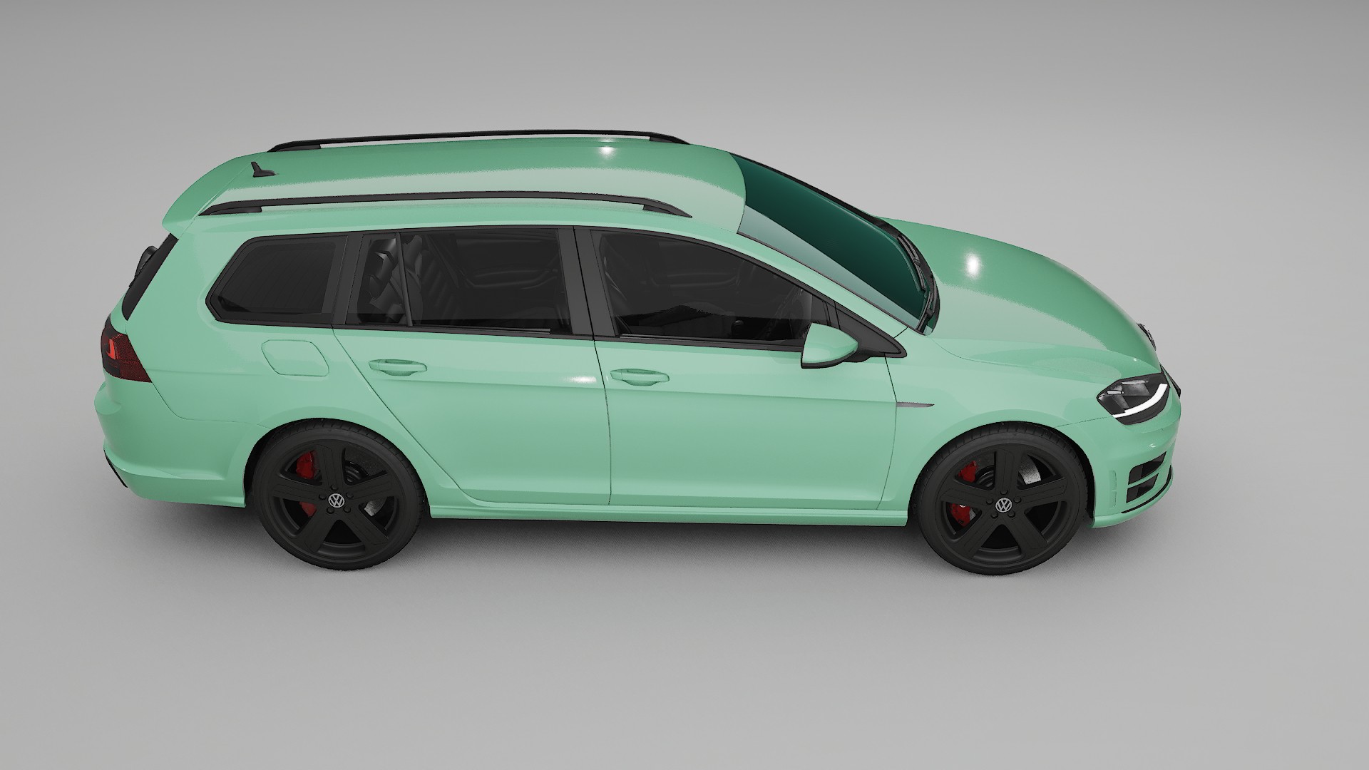 VW Golf Variant Mk7 TPU Lackskyddsfilm | DUSTY Färgskiftande PPF – Komplett Förskuret Kit