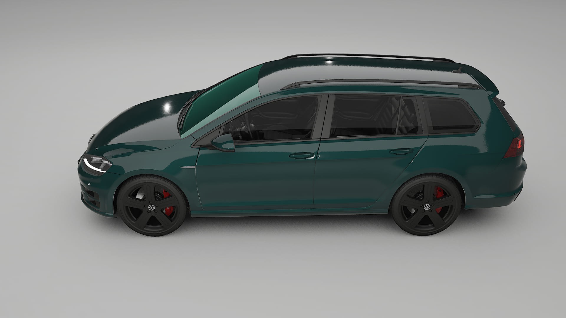 VW Golf Variant Mk7 TPU Lackskyddsfilm | INFERNO Färgskiftande PPF – Komplett Förskuret Kit