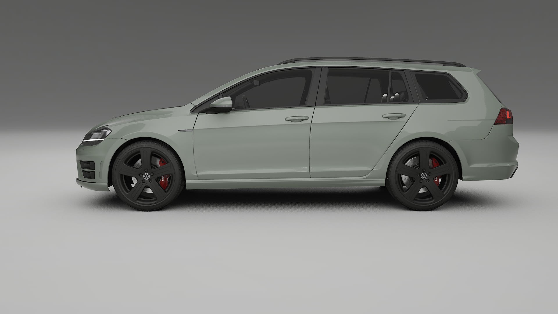 VW Golf Variant Mk7 TPU Lackskyddsfilm | SLATE Färgskiftande PPF – Komplett Förskuret Kit