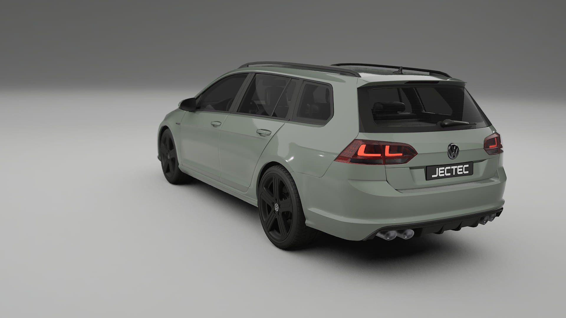 VW Golf Variant Mk7 TPU Lackskyddsfilm | SLATE Färgskiftande PPF – Komplett Förskuret Kit