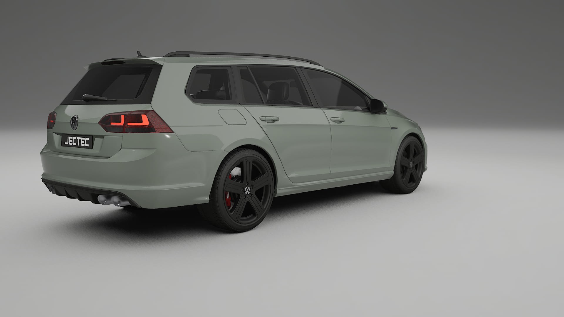 VW Golf Variant Mk7 TPU Lackskyddsfilm | SLATE Färgskiftande PPF – Komplett Förskuret Kit