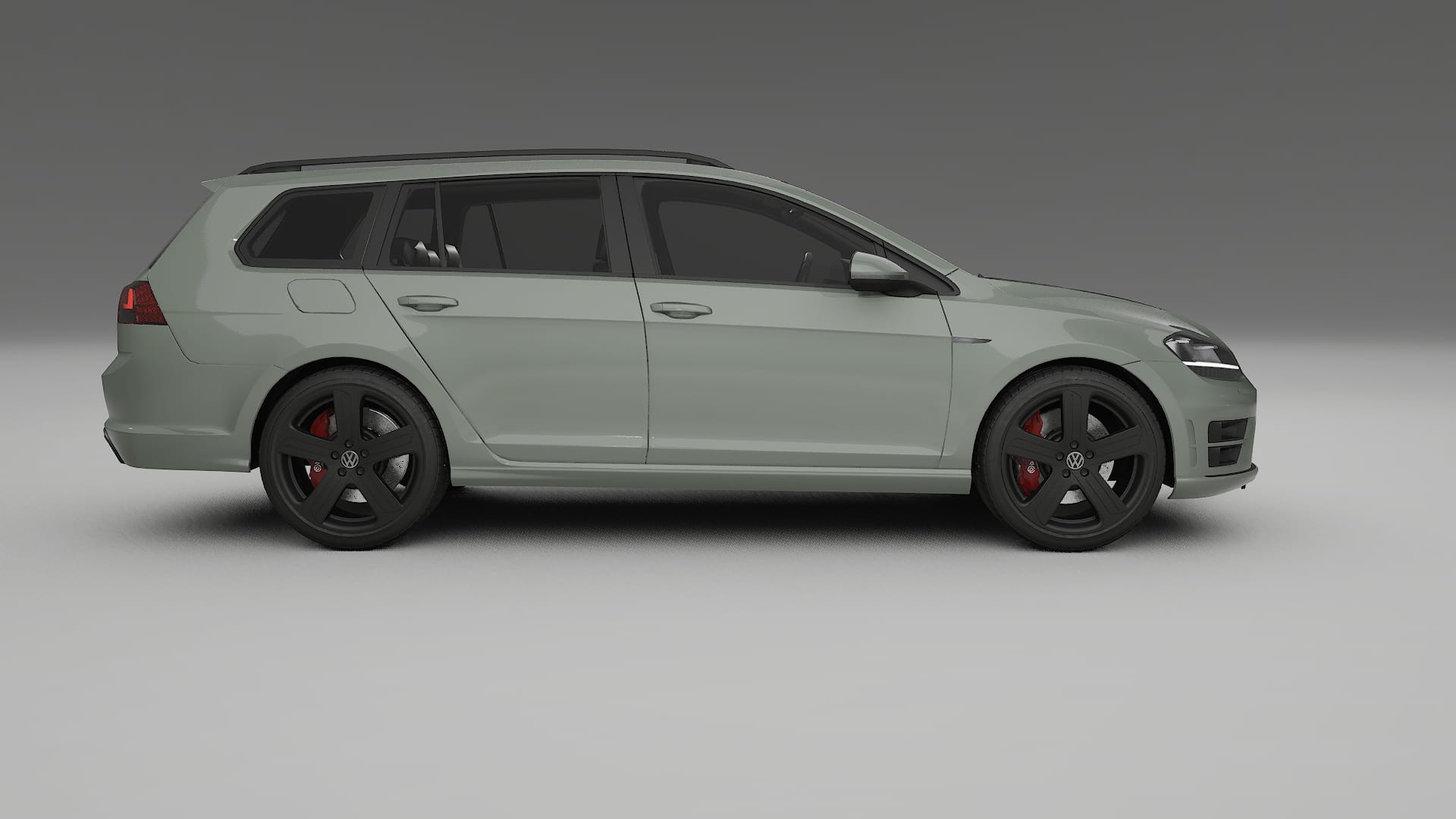 VW Golf Variant Mk7 TPU Lackskyddsfilm | SLATE Färgskiftande PPF – Komplett Förskuret Kit
