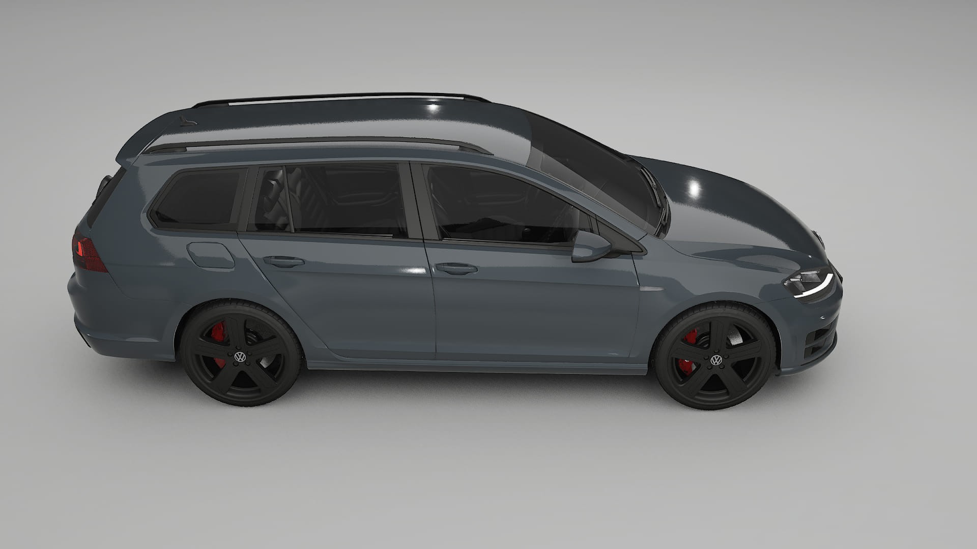 VW Golf Variant Mk7 TPU Lackskyddsfilm | GRANITE Färgskiftande PPF – Komplett Förskuret Kit