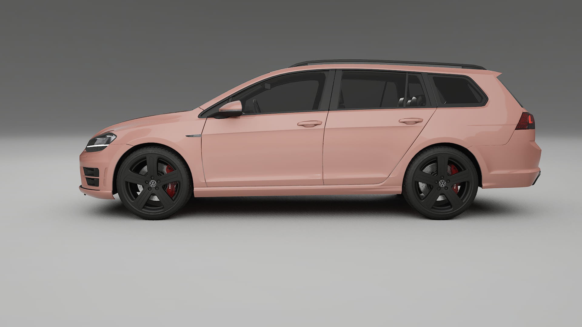 VW Golf Variant Mk7 TPU Lackskyddsfilm | BLUSH Färgskiftande PPF – Komplett Förskuret Kit