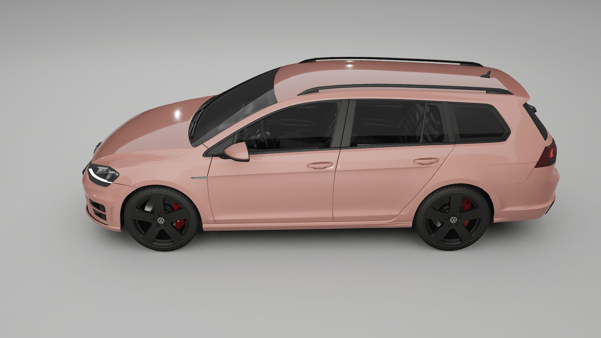 VW Golf Variant Mk7 TPU Lackskyddsfilm | BLUSH Färgskiftande PPF – Komplett Förskuret Kit