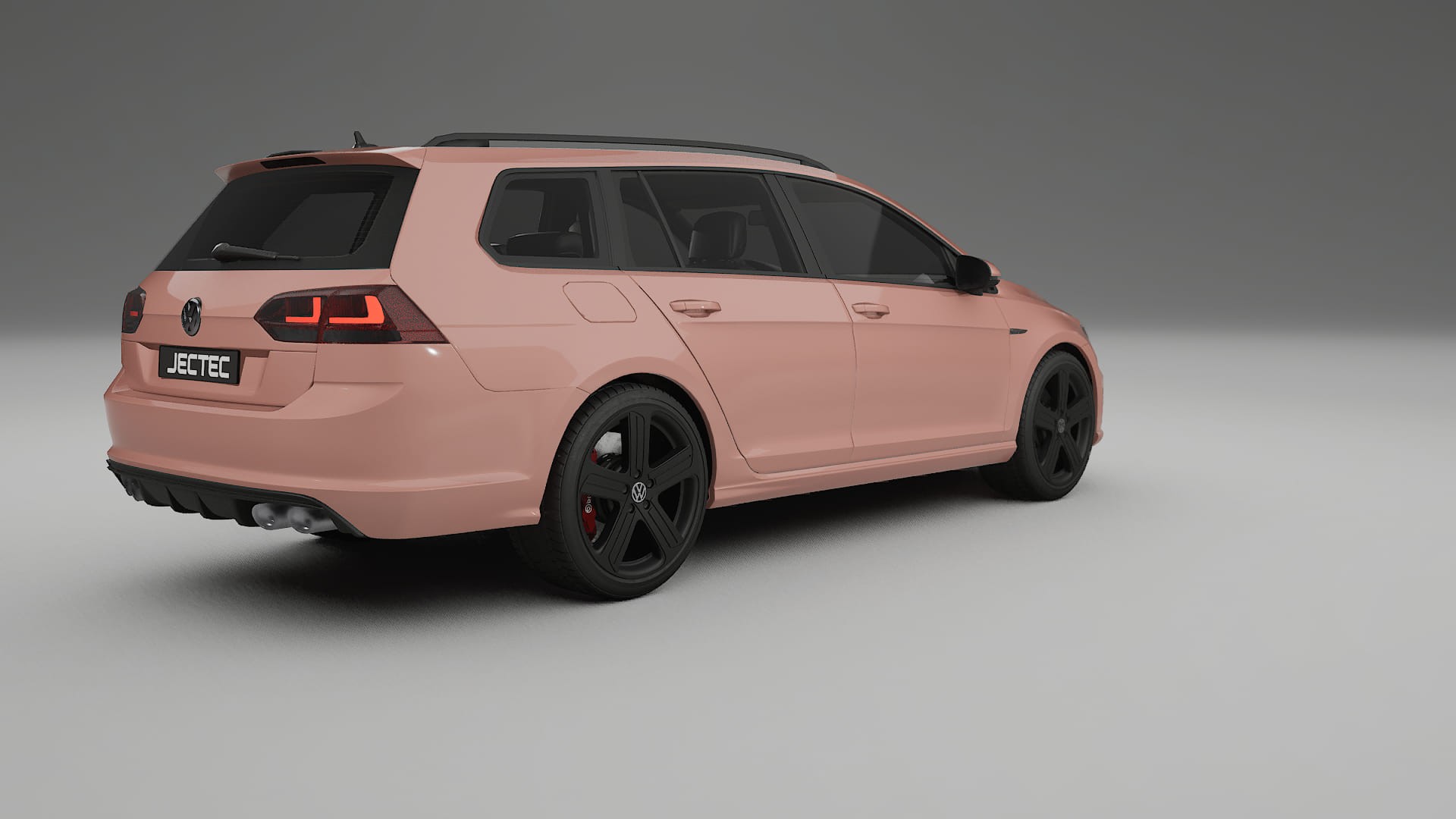 VW Golf Variant Mk7 TPU Lackskyddsfilm | BLUSH Färgskiftande PPF – Komplett Förskuret Kit