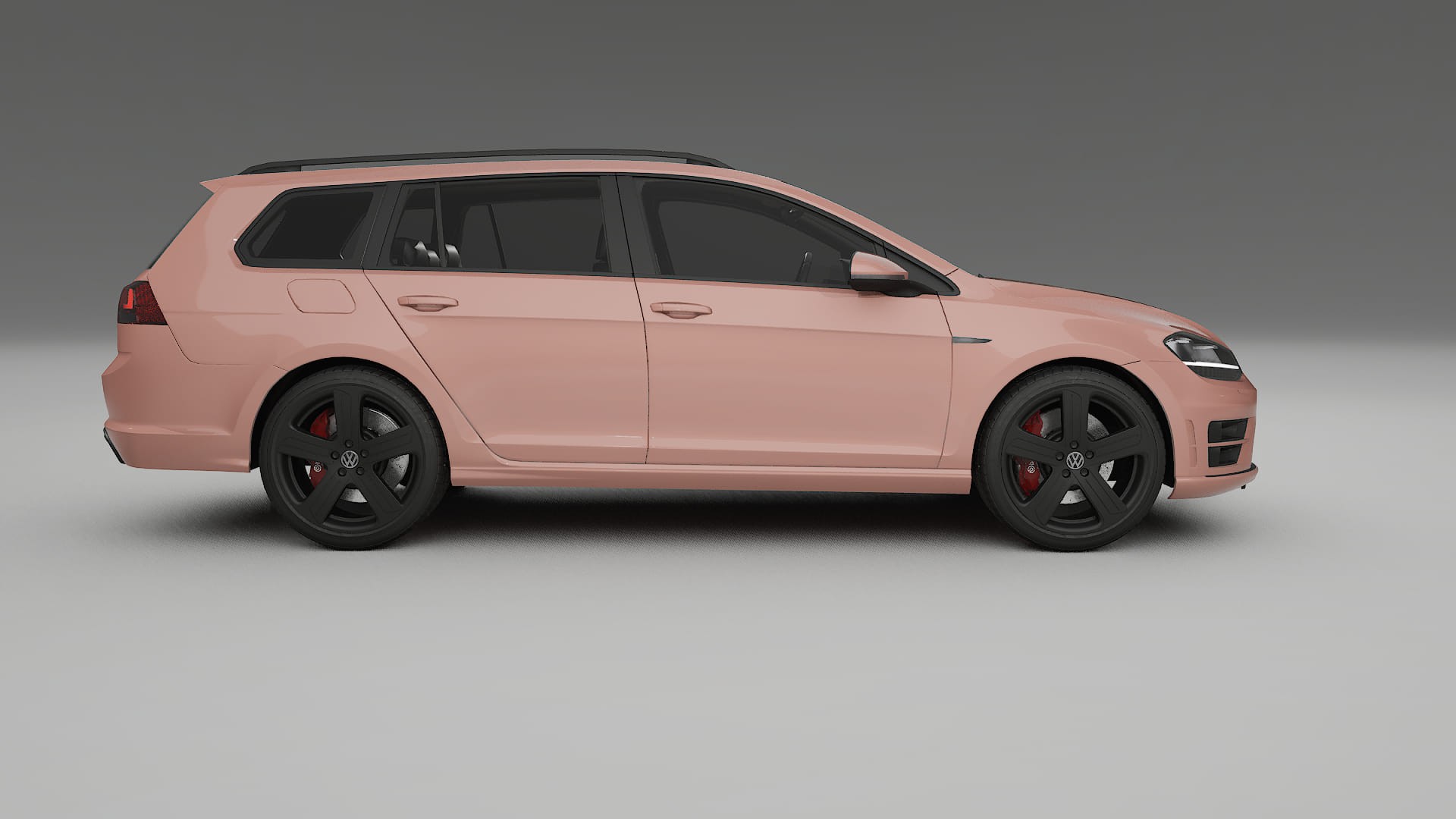 VW Golf Variant Mk7 TPU Lackskyddsfilm | BLUSH Färgskiftande PPF – Komplett Förskuret Kit