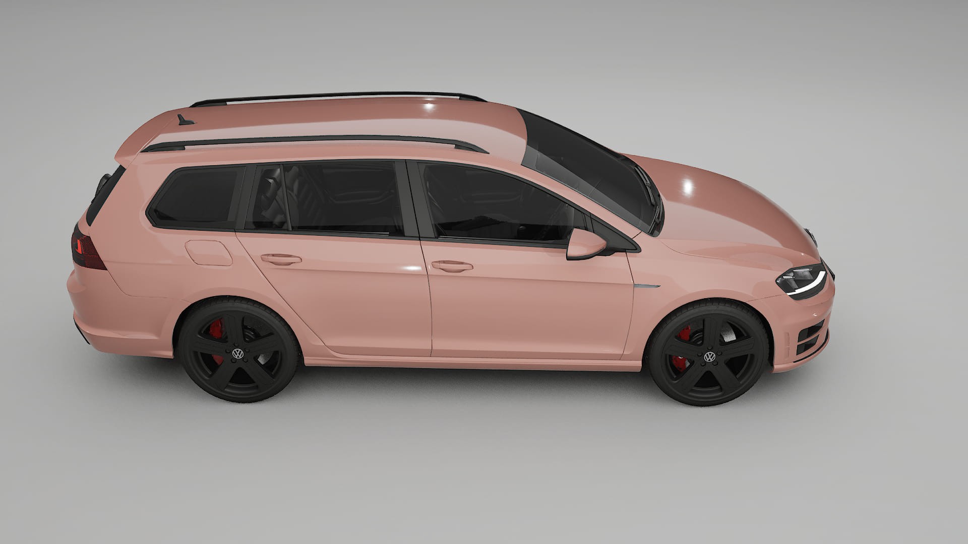VW Golf Variant Mk7 TPU Lackskyddsfilm | BLUSH Färgskiftande PPF – Komplett Förskuret Kit