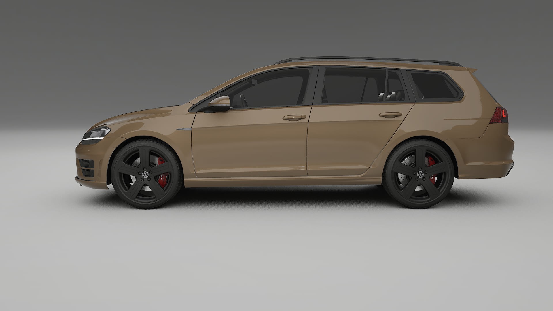 VW Golf Variant Mk7 TPU Lackskyddsfilm | SAHARA Färgskiftande PPF – Komplett Förskuret Kit