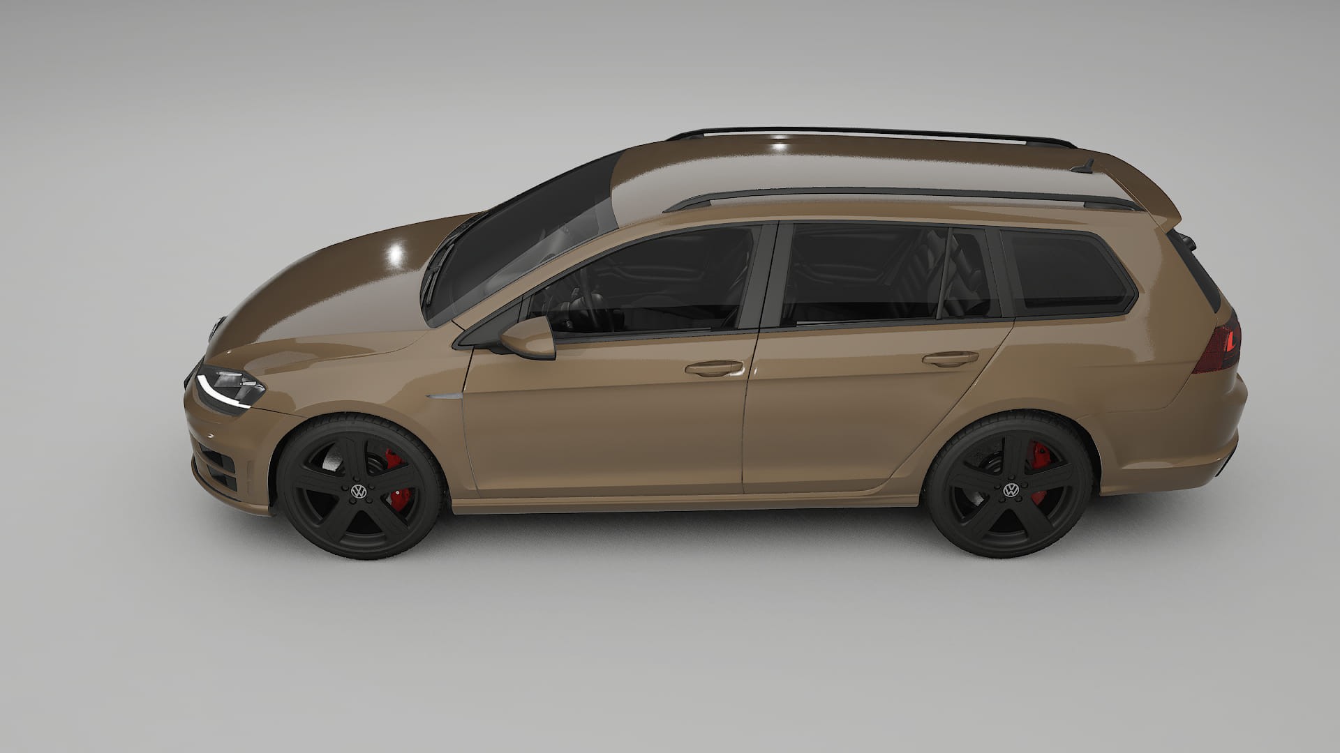 VW Golf Variant Mk7 TPU Lackskyddsfilm | SAHARA Färgskiftande PPF – Komplett Förskuret Kit