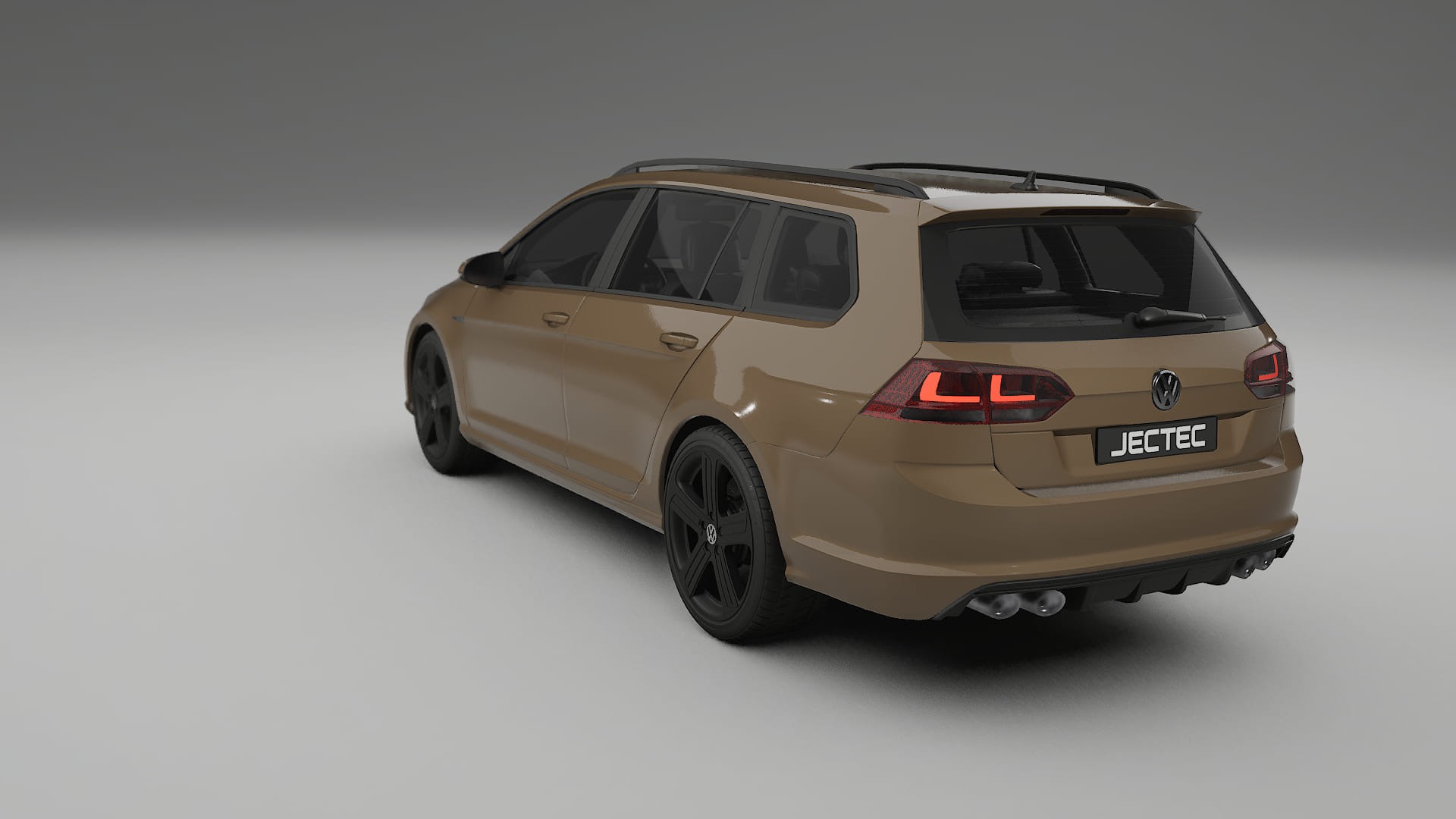 VW Golf Variant Mk7 TPU Lackskyddsfilm | SAHARA Färgskiftande PPF – Komplett Förskuret Kit
