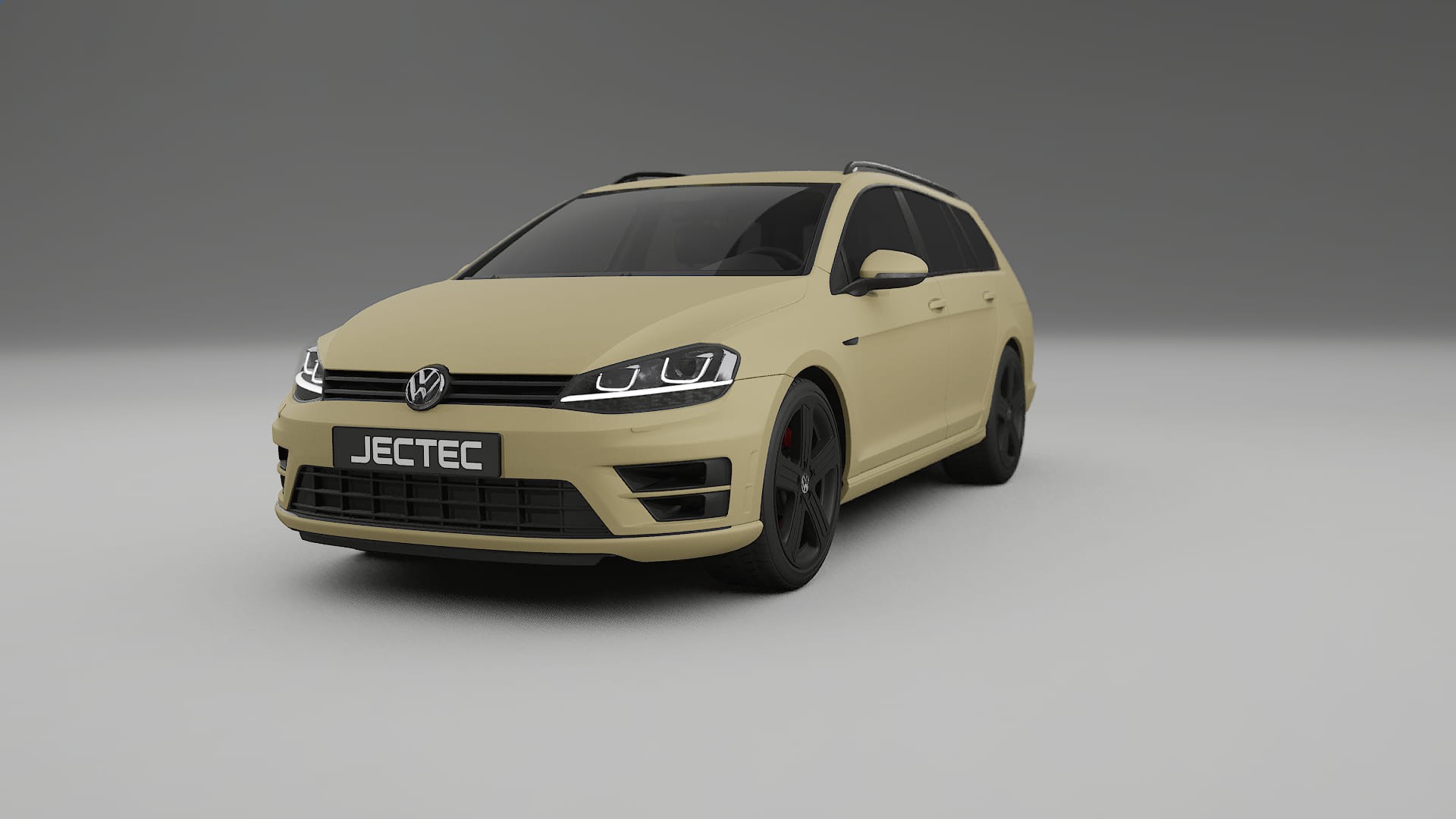 VW Golf Variant Mk7 TPU Lackskyddsfilm | SAND Färgskiftande PPF – Komplett Förskuret Kit