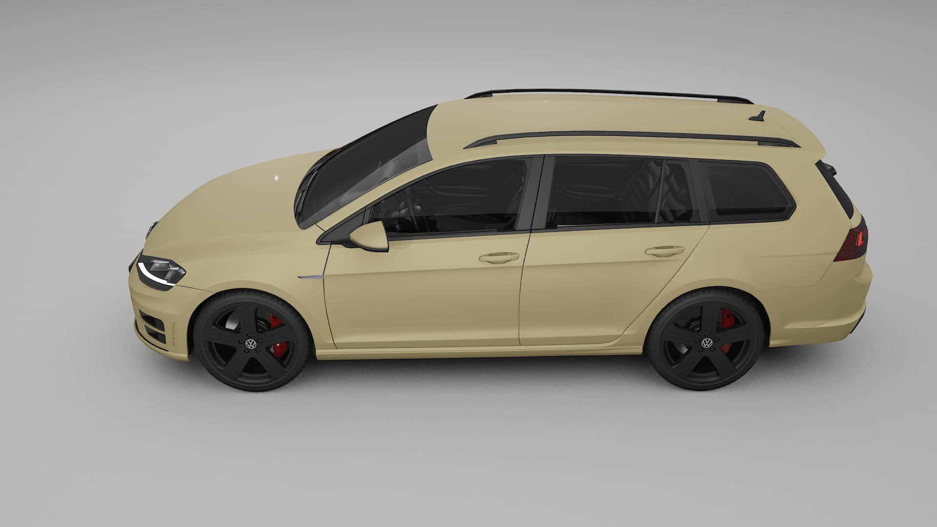 VW Golf Variant Mk7 TPU Lackskyddsfilm | SAND Färgskiftande PPF – Komplett Förskuret Kit