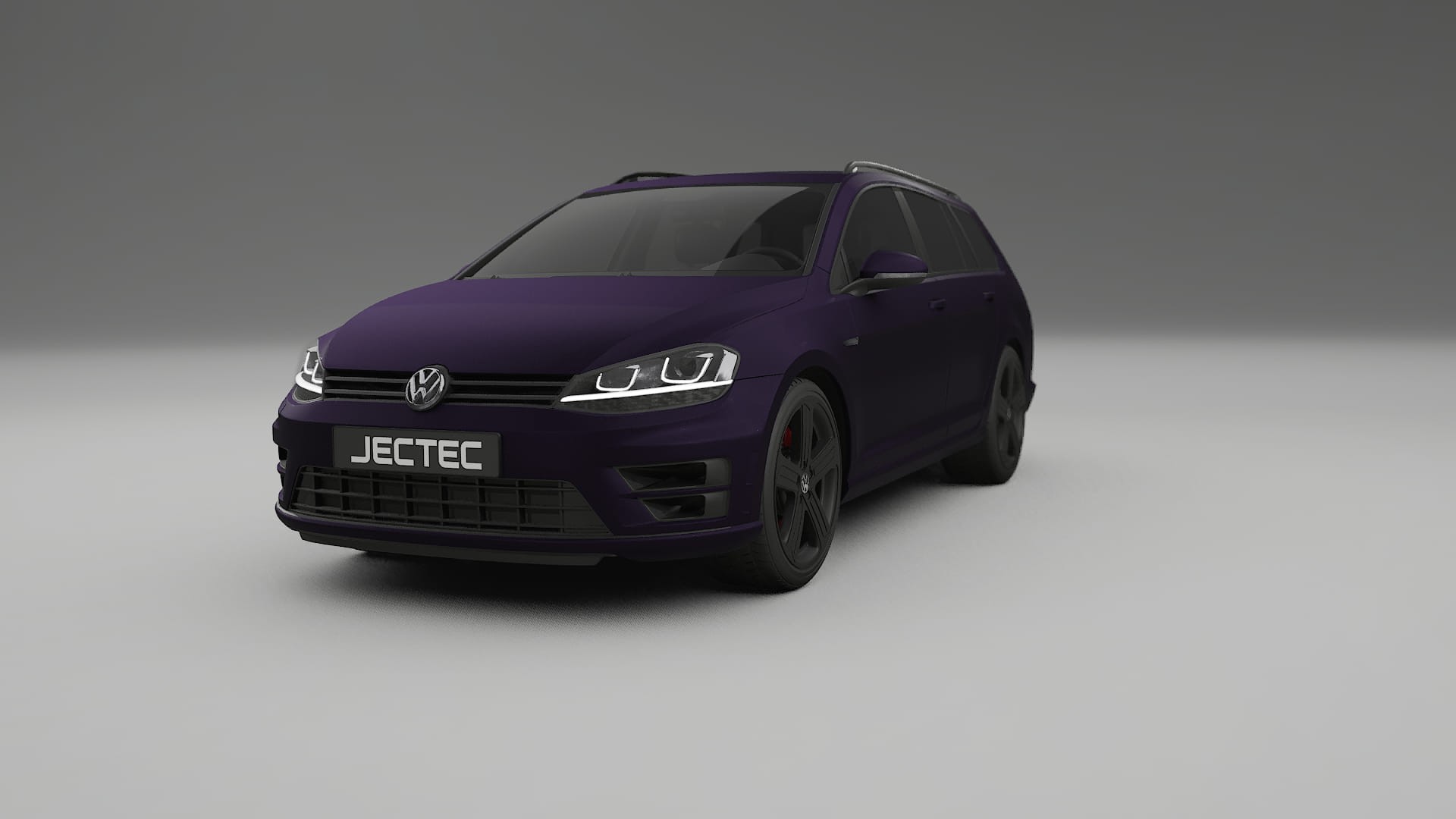 VW Golf Variant Mk7 TPU Lackskyddsfilm | VIOLET Färgskiftande PPF – Komplett Förskuret Kit