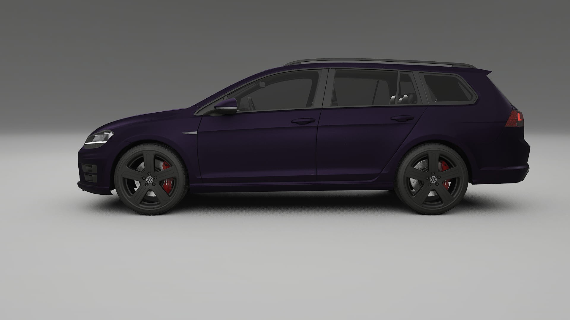 VW Golf Variant Mk7 TPU Lackskyddsfilm | VIOLET Färgskiftande PPF – Komplett Förskuret Kit