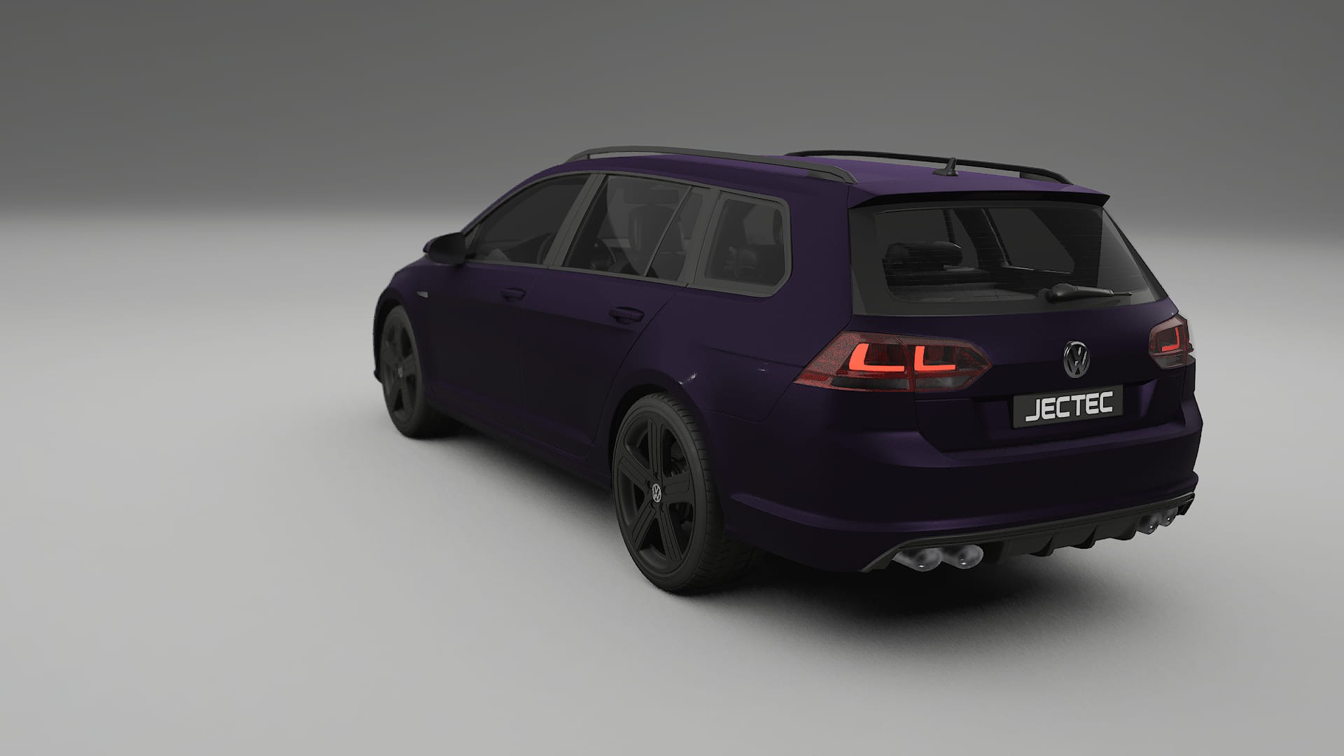 VW Golf Variant Mk7 TPU Lackskyddsfilm | VIOLET Färgskiftande PPF – Komplett Förskuret Kit
