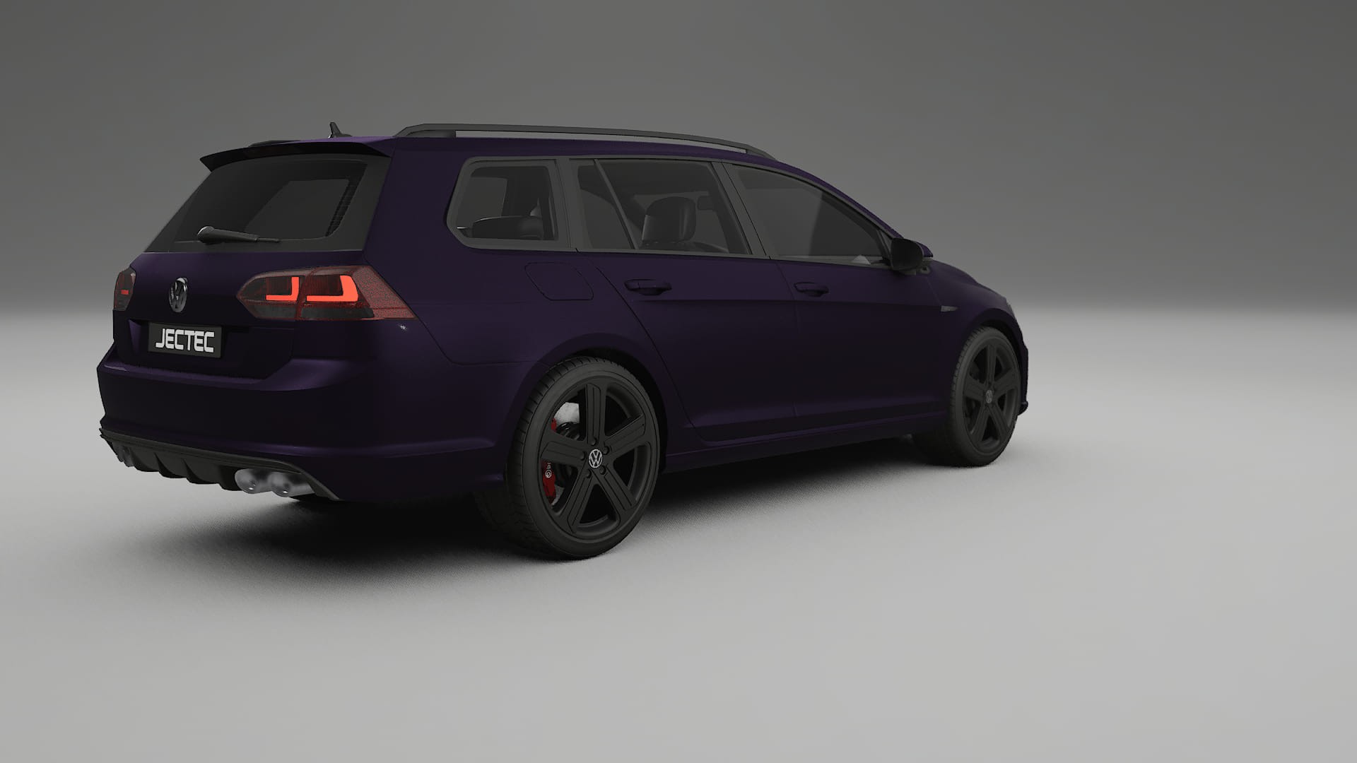 VW Golf Variant Mk7 TPU Lackskyddsfilm | VIOLET Färgskiftande PPF – Komplett Förskuret Kit