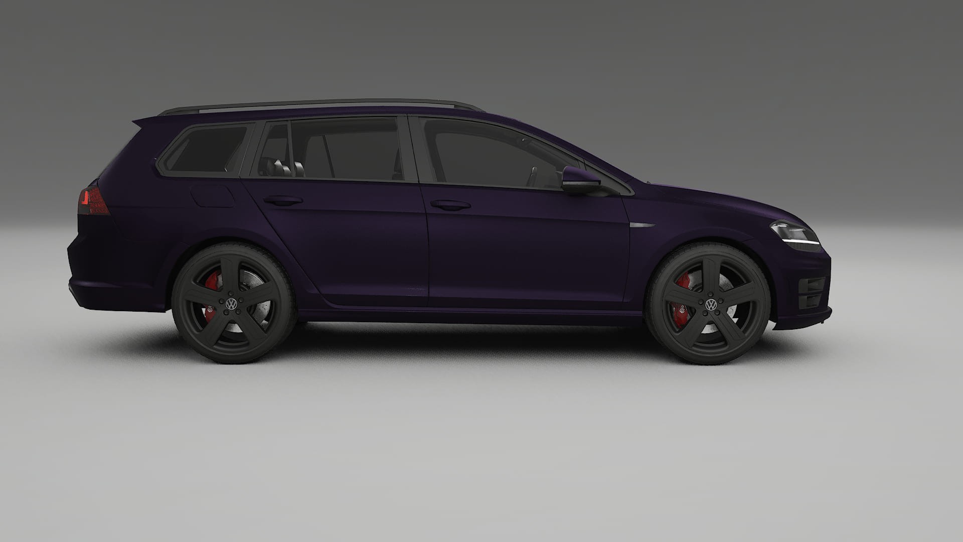 VW Golf Variant Mk7 TPU Lackskyddsfilm | VIOLET Färgskiftande PPF – Komplett Förskuret Kit